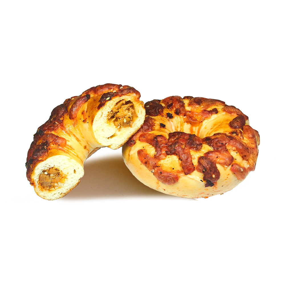 Chewy Bagel Bagel Teng Pepper Chicken Bagel
